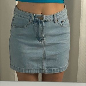 Forever 21 Denim Mini Skirt ( size XS )